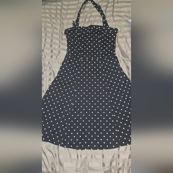 Morbid Threads vintage look polka dot swing dress - Picture 2 of 6